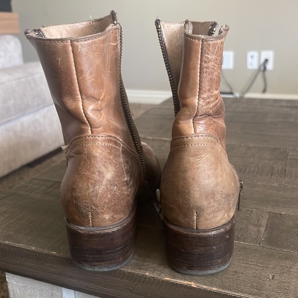 Freebird By Steven Austin Booties Boots Distressed Size 7 - Picture 11 of 13